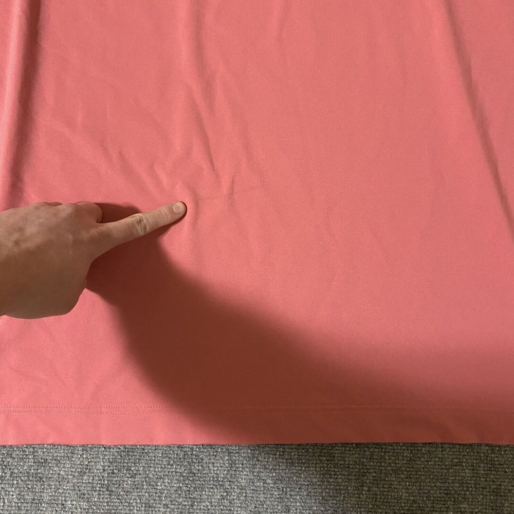 Footjoy Polo Golf Shirt Mens XL Salmon Short Sleeve Poly Stretch - Picture 5 of 10